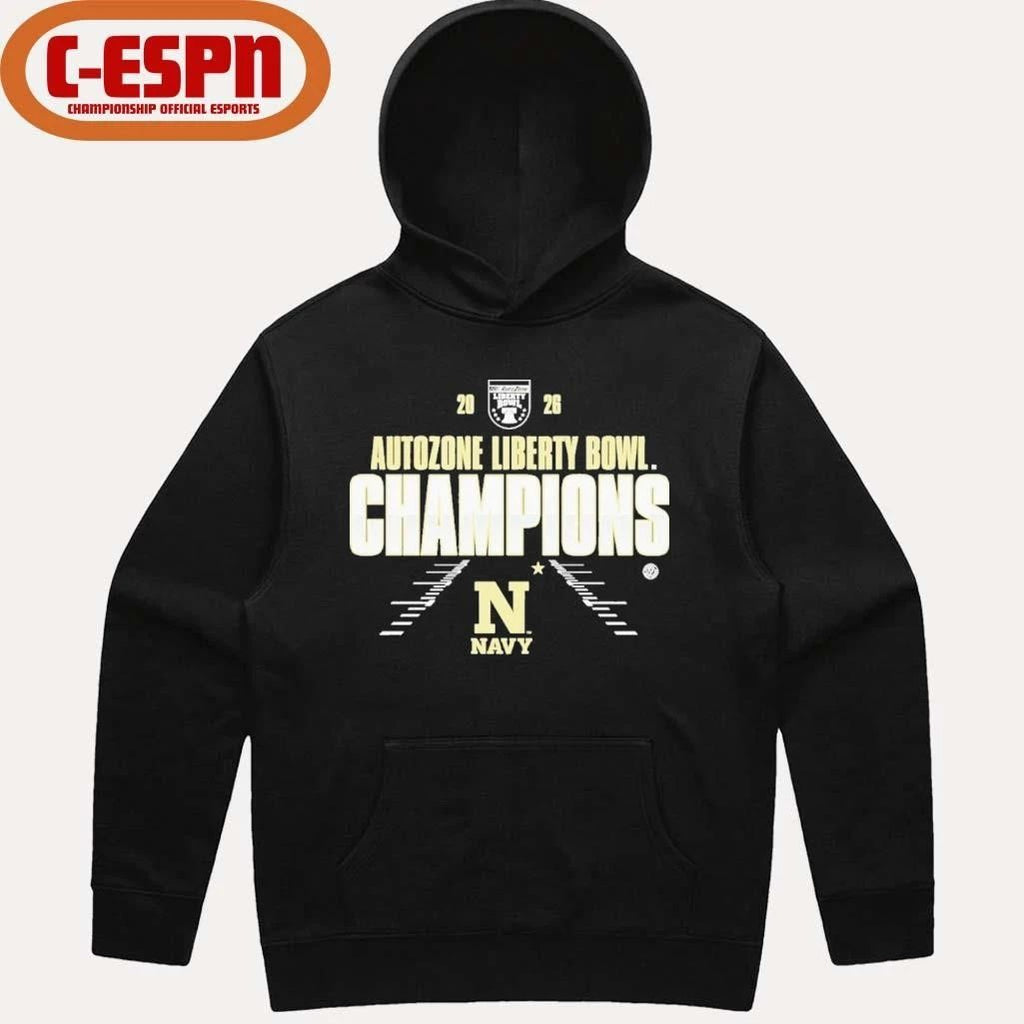 Navy Midshipmen Autozone Liberty Bowl Champions Shirt