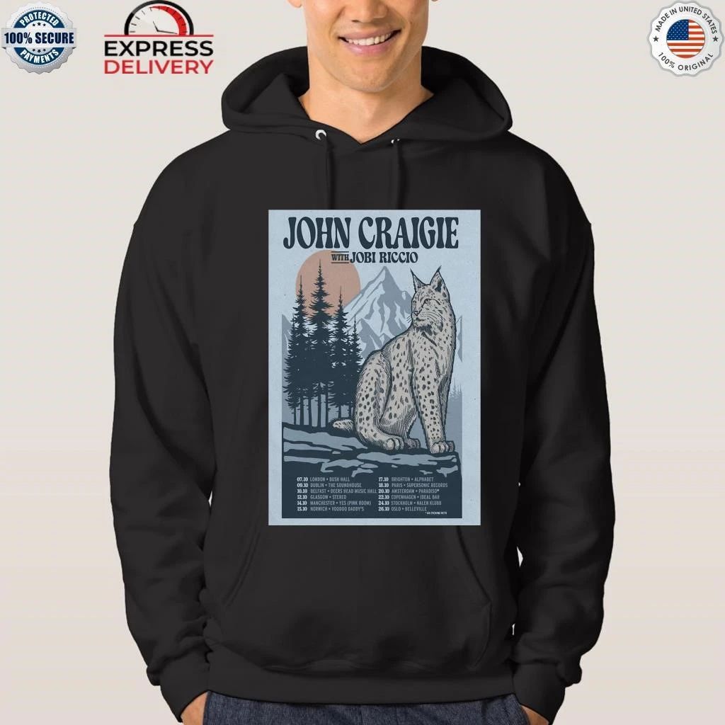 John Craigie With Jobi Riccio Europe Tour 2026 Shirt