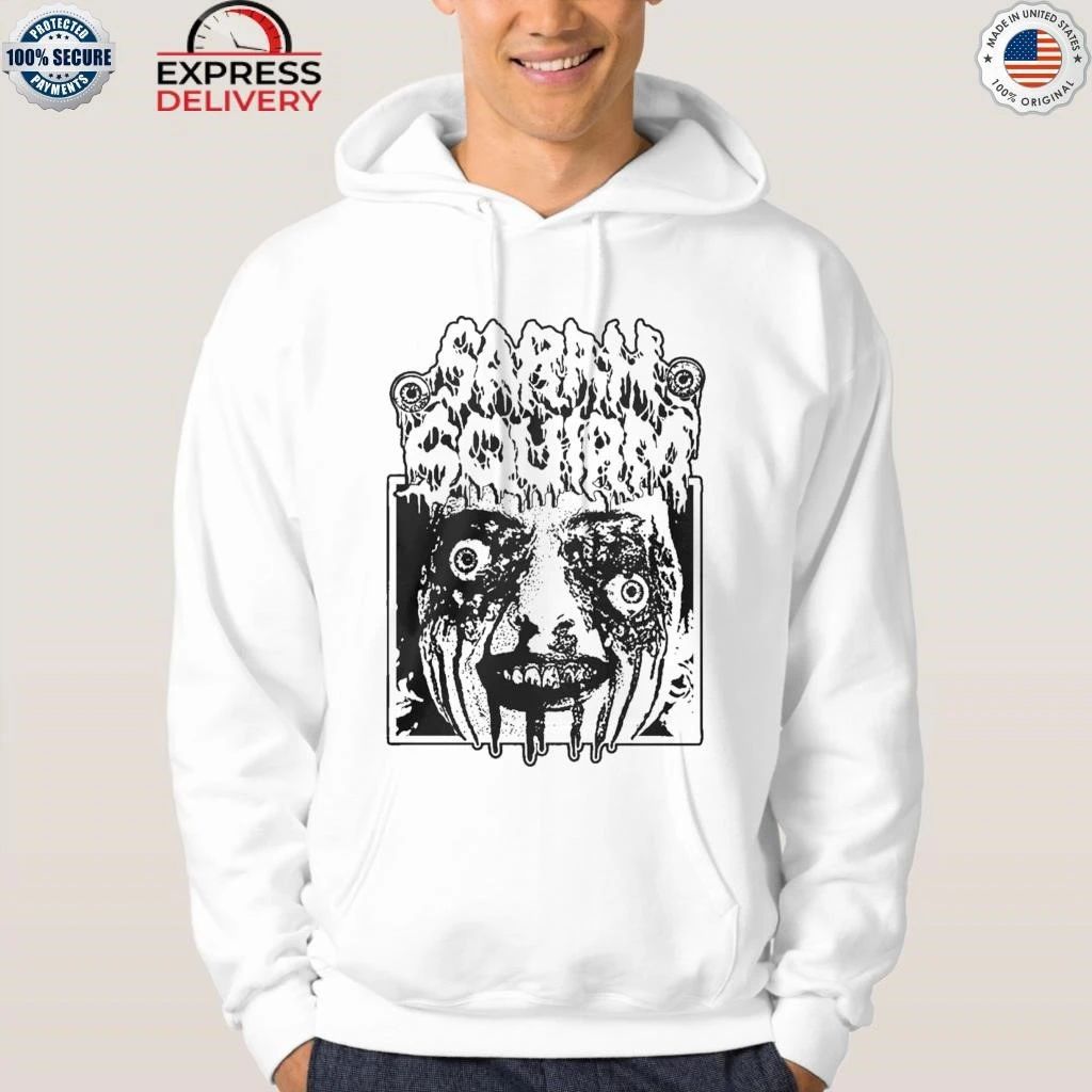 Sarah Squirm Metal Face Horror Shirt