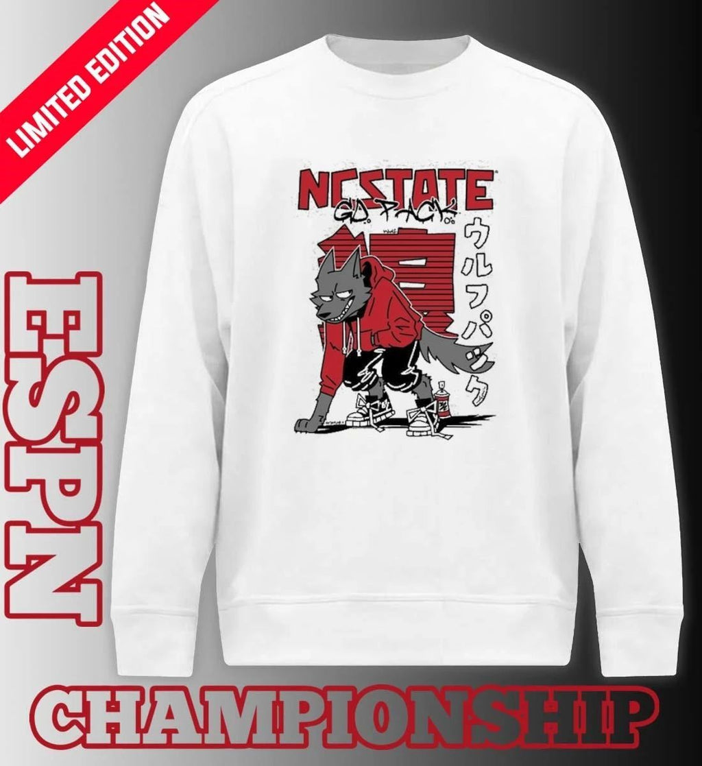 NC State Wolfpack Graffiti Wolf Japanese Shirt