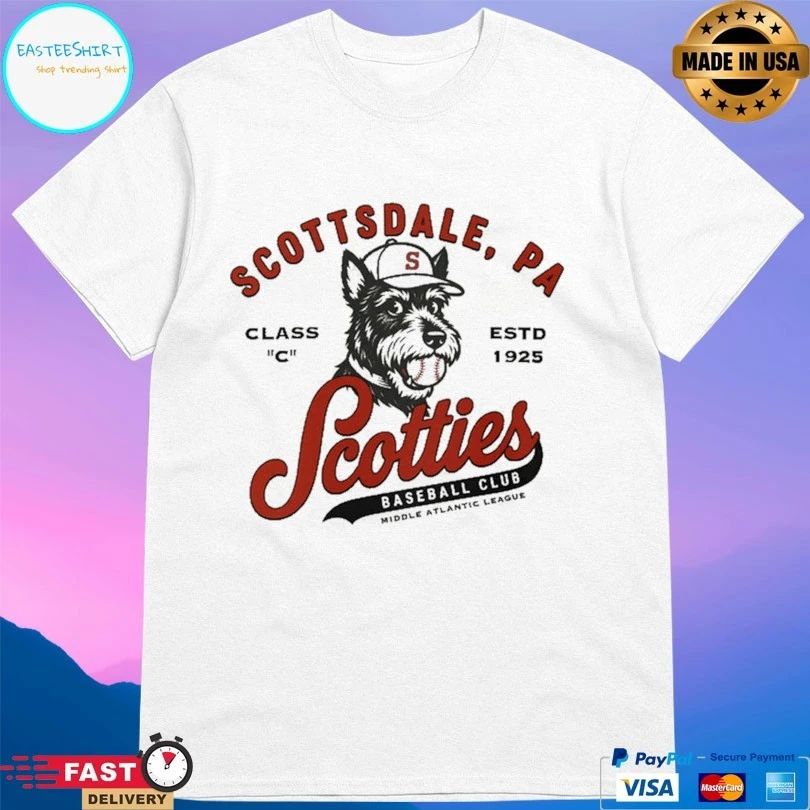 Scottsdale Pa Scotties Baseball Club Middle Atlantic League Class C Estd 1925 T-shirts
