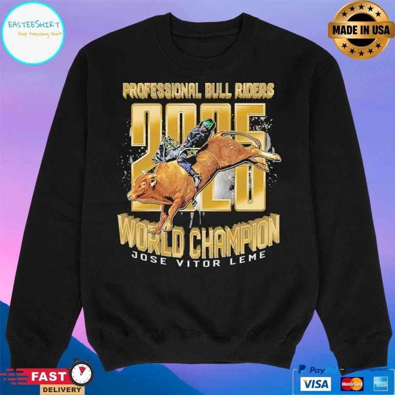 Professional Bull Riders 2025 World Champ Jose Vitor Leme T-shirts