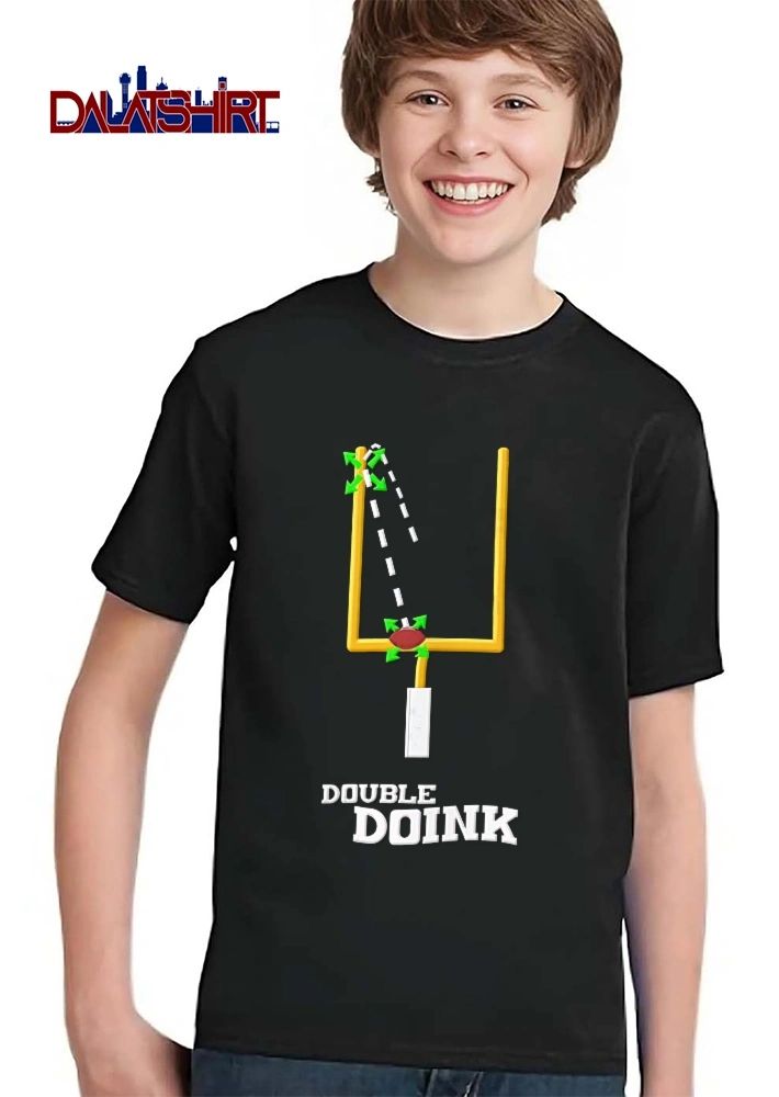 Double Doink Yellow Goalpost Football Collision Arrows Trajectory shirt