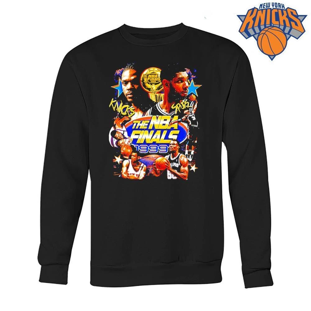1999 NBA Finals San Antonio Spurs New York Knicks Vintage Graphic Tee Shirt