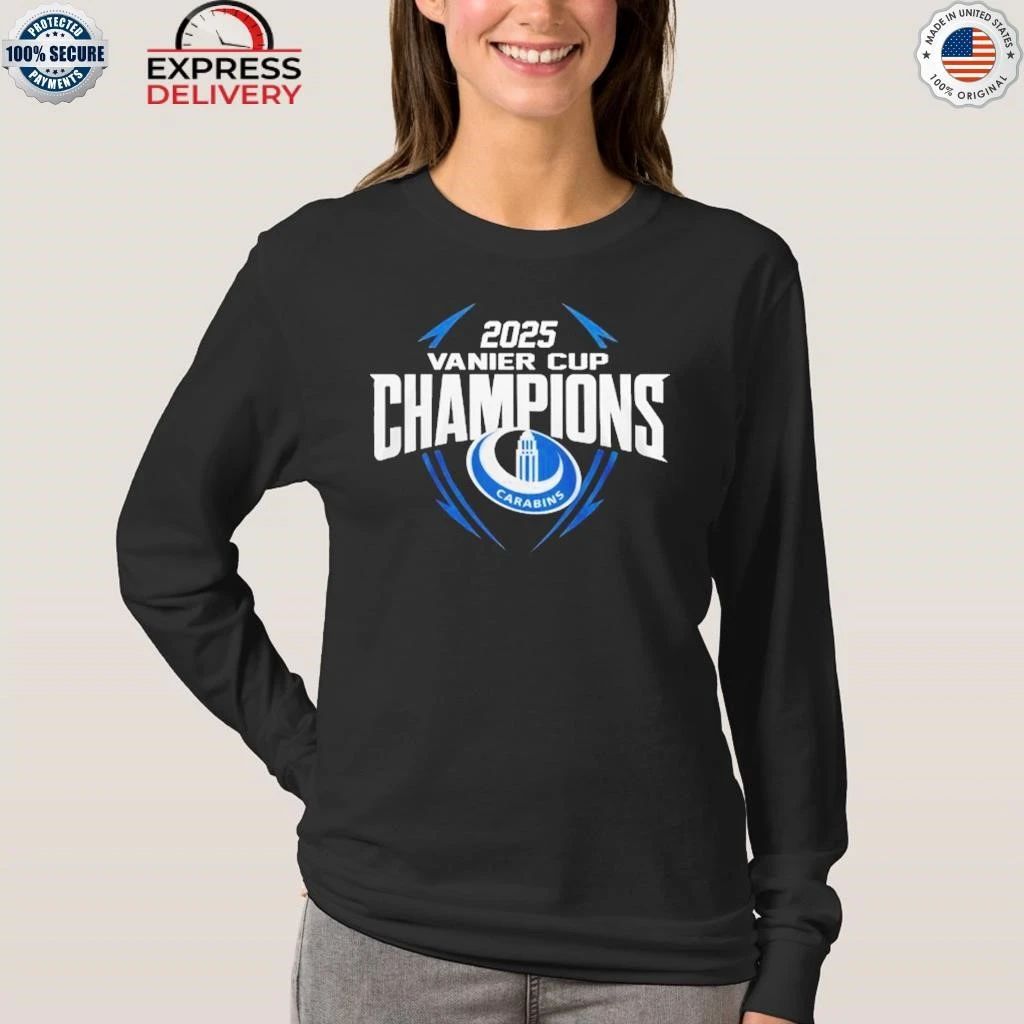 Montreal Carabins 2025 Vanier Cup Champions Shirt