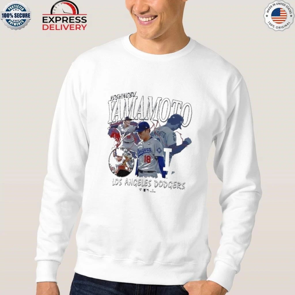 Yoshinobu Yamamoto Los Angeles Dodgers Montage Legacy Shirt