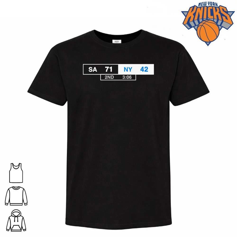 San Antonio Spurs vs New York Knicks Game Score Board Meme Basketball Fan 2026 NBA Finals Shirt