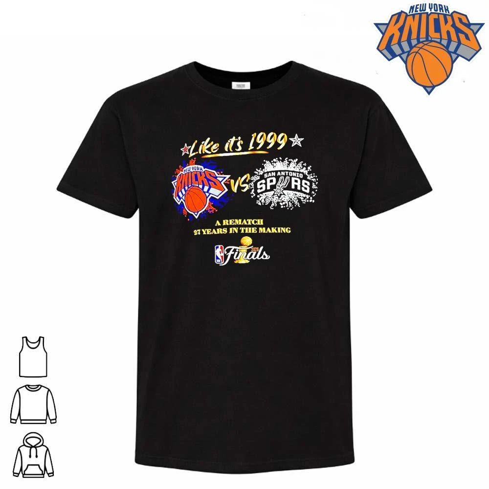 New York Knicks Vs San Antonio Spurs Basketball Starter Womens 2026 Nba Finals Matchup 1999 Shirt