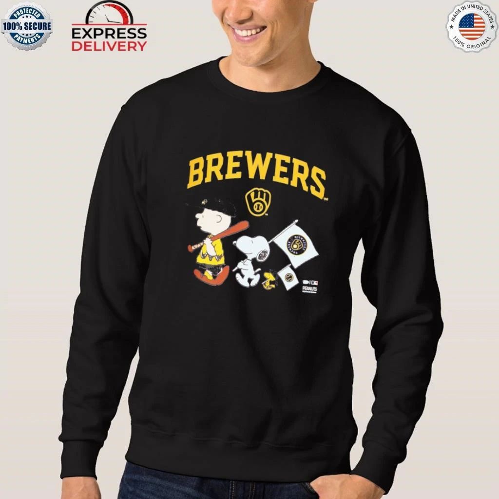 Milwaukee Brewers Peanuts Flag Shirt