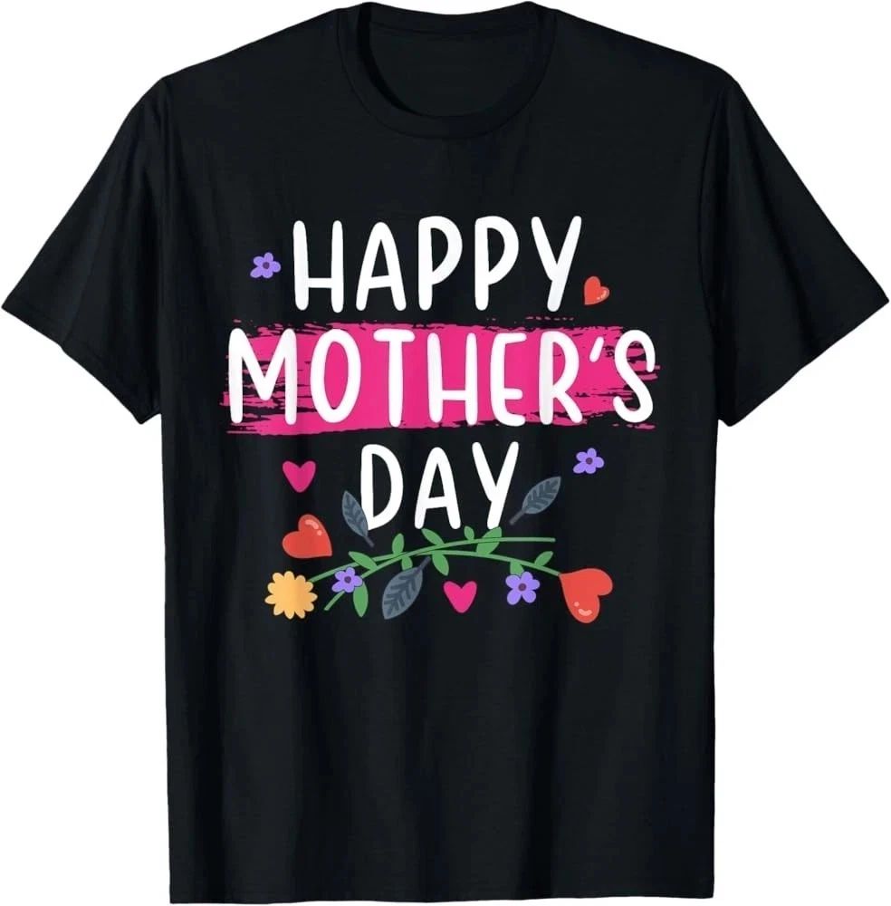 Happy Mothers Day Floral Cute Gift Graphic T shirt