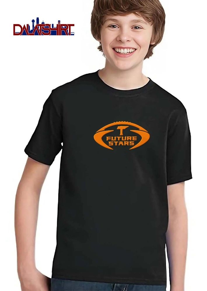 Tennessee Future Stars Football Outline State Map Letter T shirt