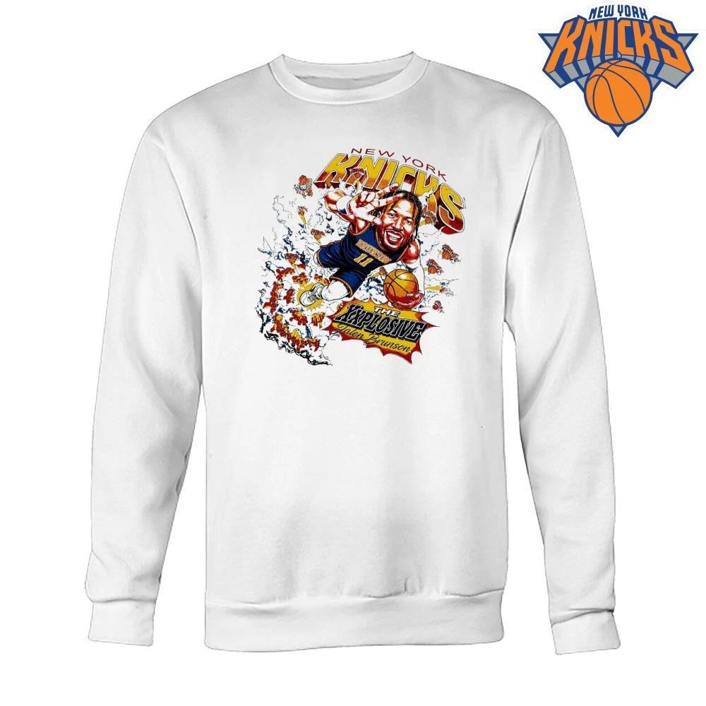 New York Knicks The Explosive Jalen Brunson Caricature Graphic NBA Finals 2026 Shirt
