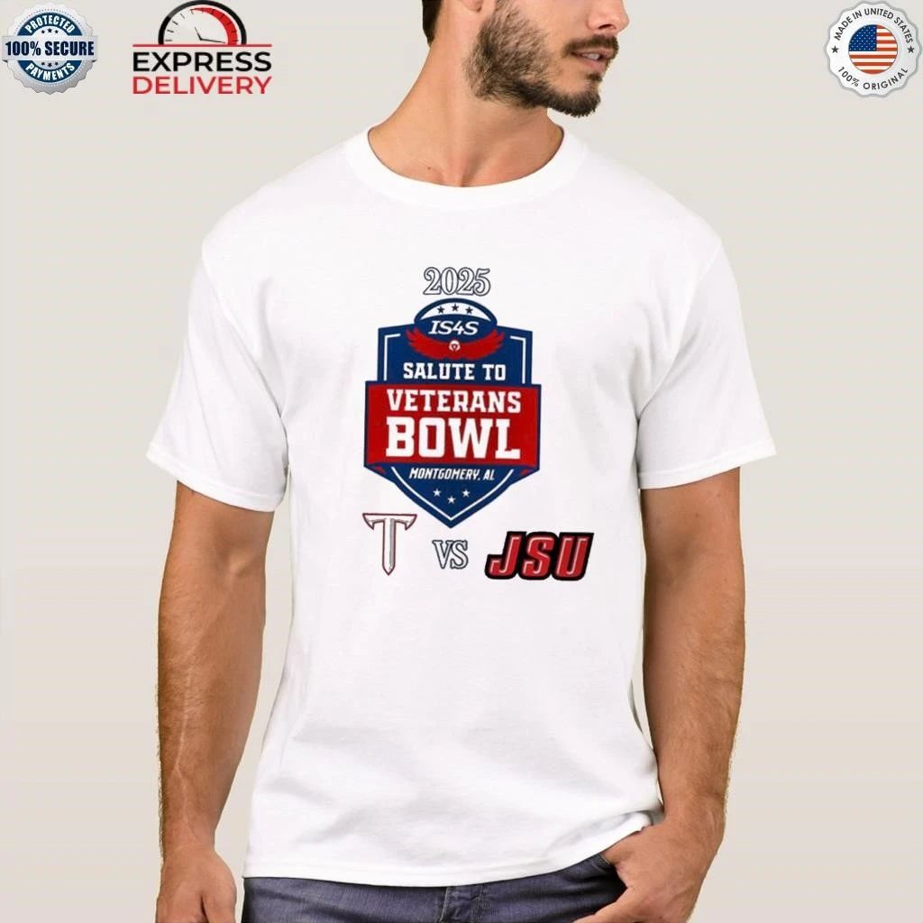 Is4s Salute To Veterans Bowl 2025 Troy Trojans Vs Jacksonville State Gamecocks Matchup On December 16 2025 Shirt