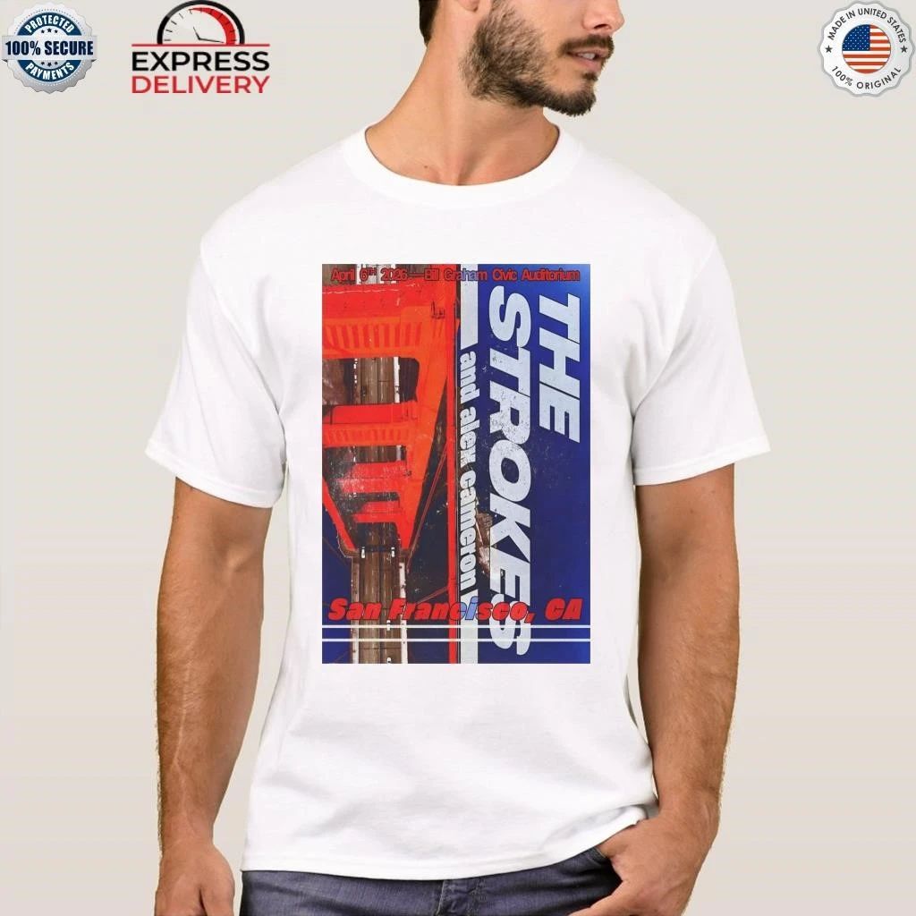 The Strokes At Bill Graham Civic Auditorium On Apr 6 2026 Shirt