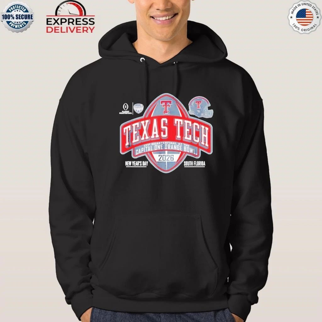 Texas Tech Red Raiders Orange Bowl 2025-26 CFP Quarter Shirt