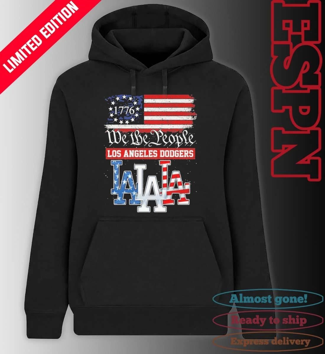 We The People Los Angeles Dodgers Red White Blue Shirt