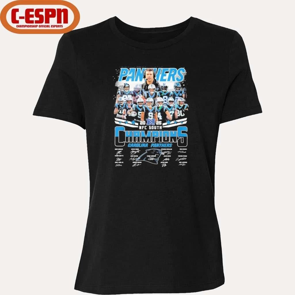 Carolina Panthers Team NFC South Champions 2025 T-Shirt
