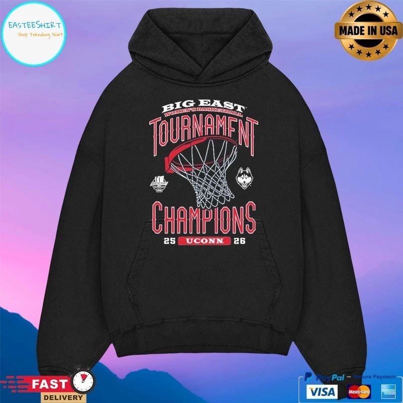UConn Big East Women’s Basketball Tournament Champions 25-26 T-shirts