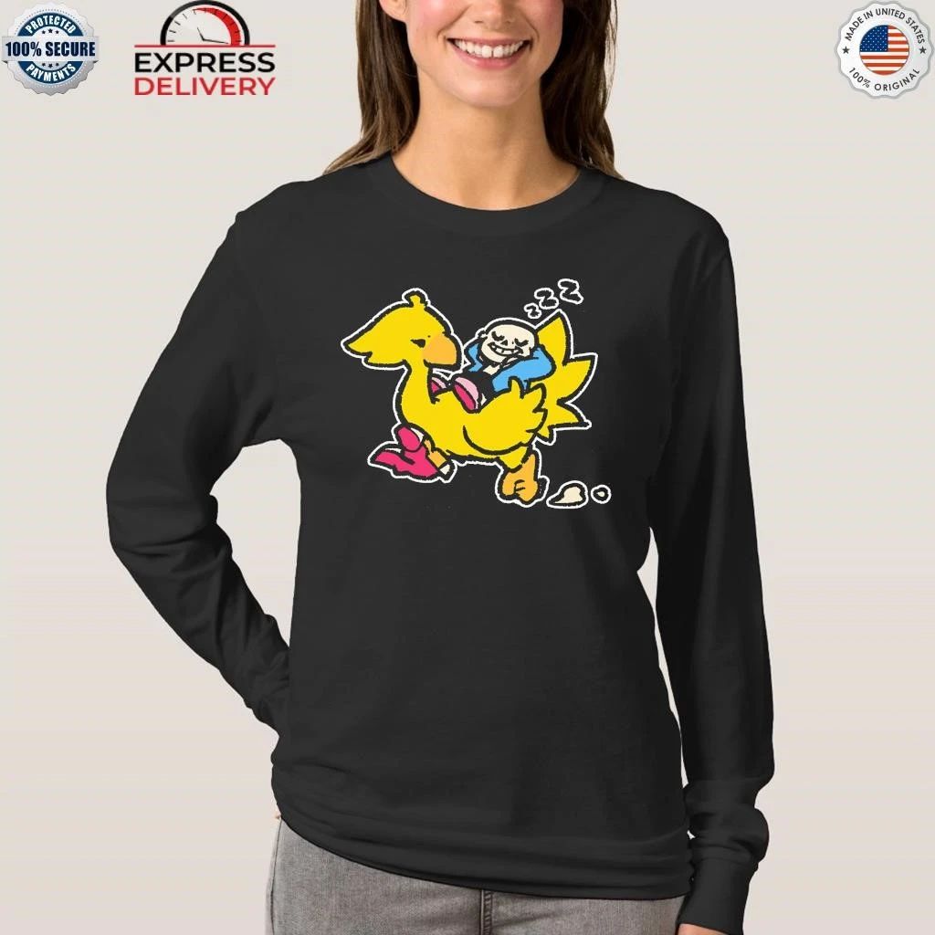 Undertale x Square Enix Sans and Chocobo Shirt