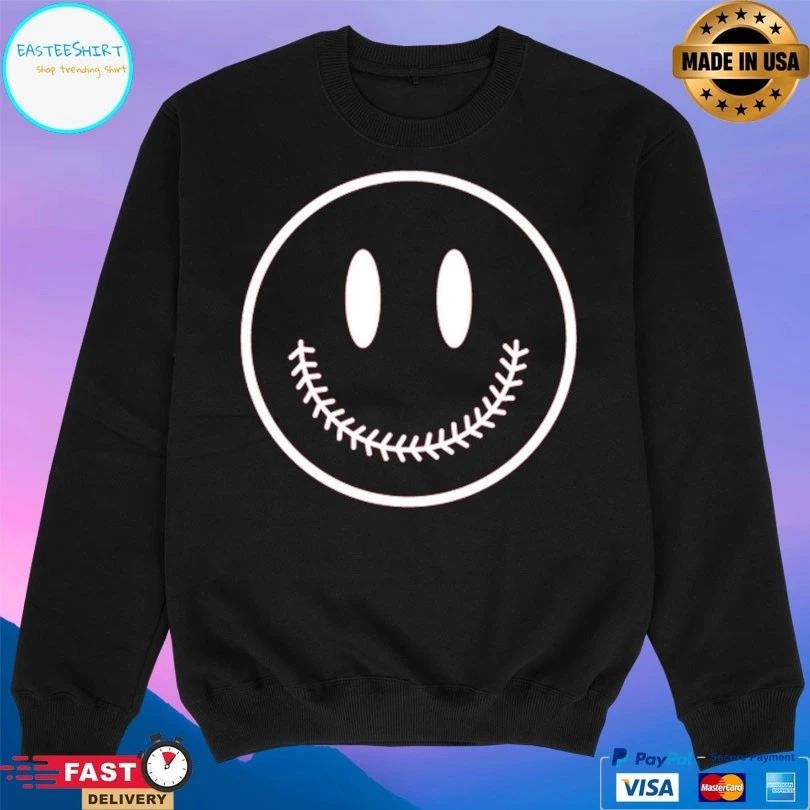 Baseball Smiley Face T-shirts