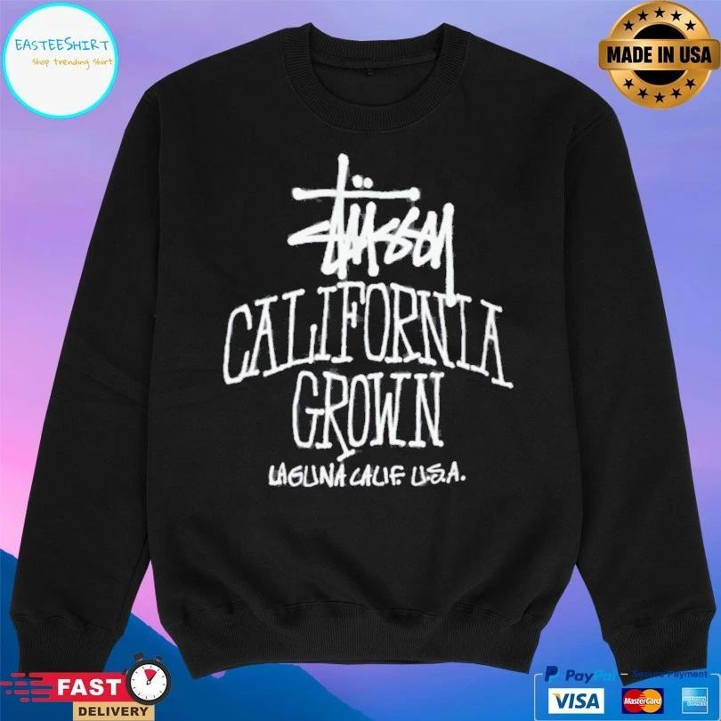 Stussy California Grown Laguna Calif USA T-shirt