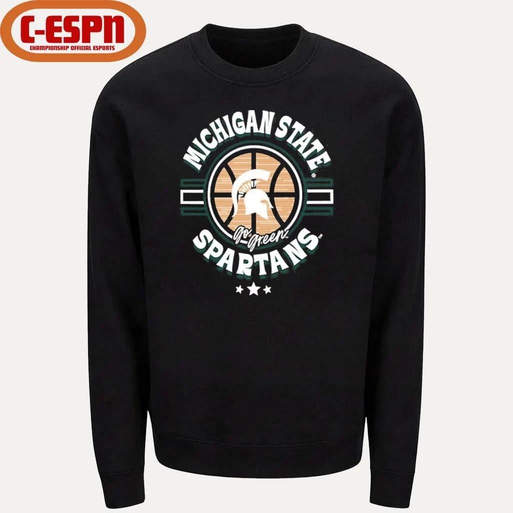 Michigan State Spartans Basketball Court Ball Shirt