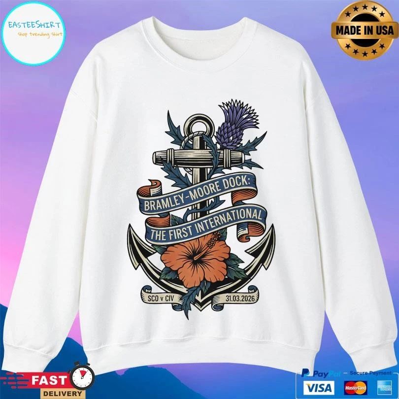 Bramley Moore Dock The First International Sco V Civ 31 03 2026 T-shirts