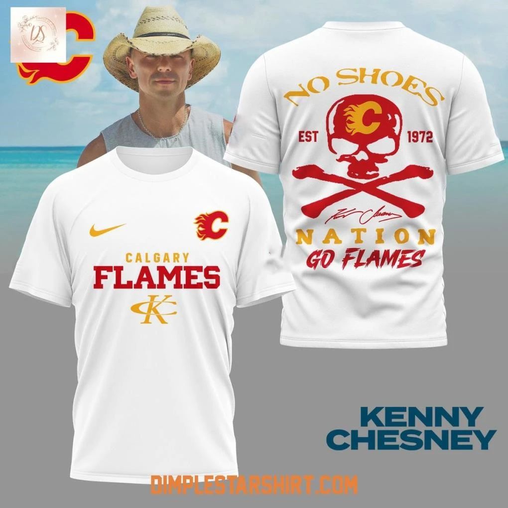 Calgary Flames x Kenny Chesney No Shoes Nation Shirt