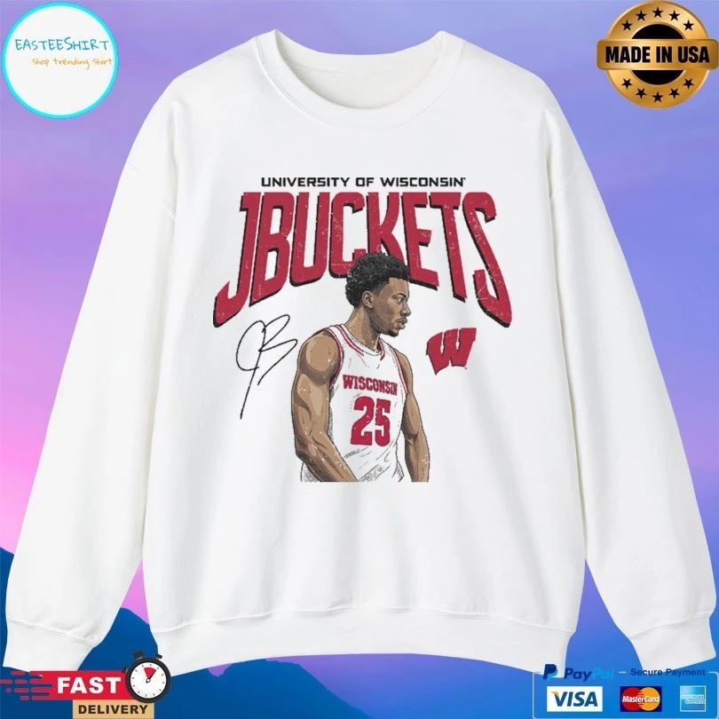 Wisconsin Badgers University Of Wisconsin Jbuckets John Blackwell Wisconsin T-shirt