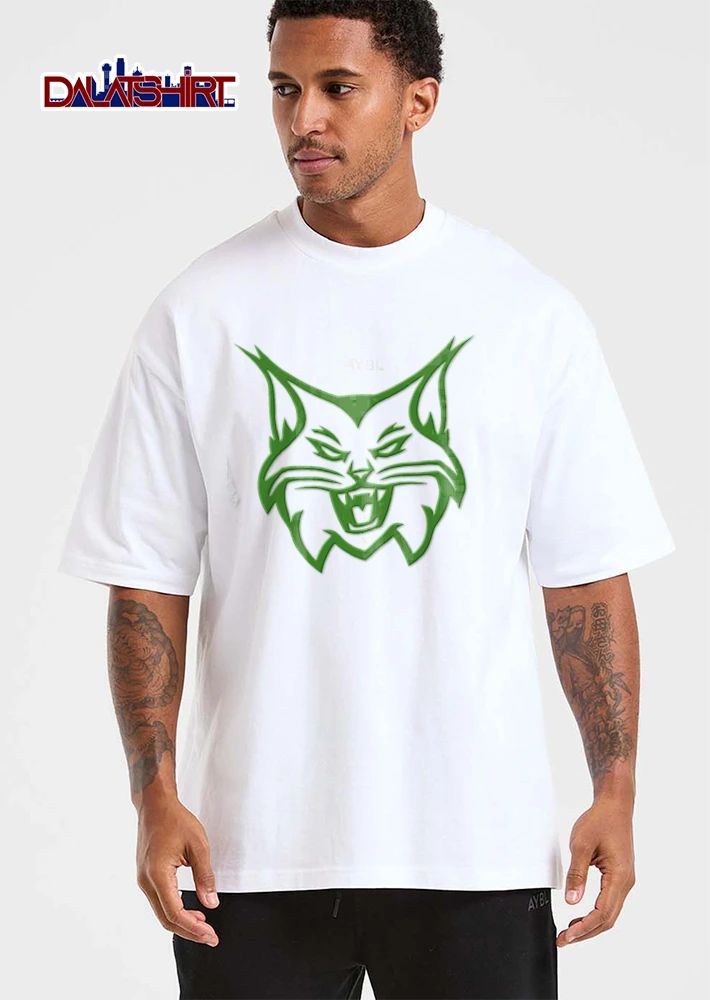 Kentucky Wildcats NCAA Green Snarling Cat Mascot Head Line Art shirt