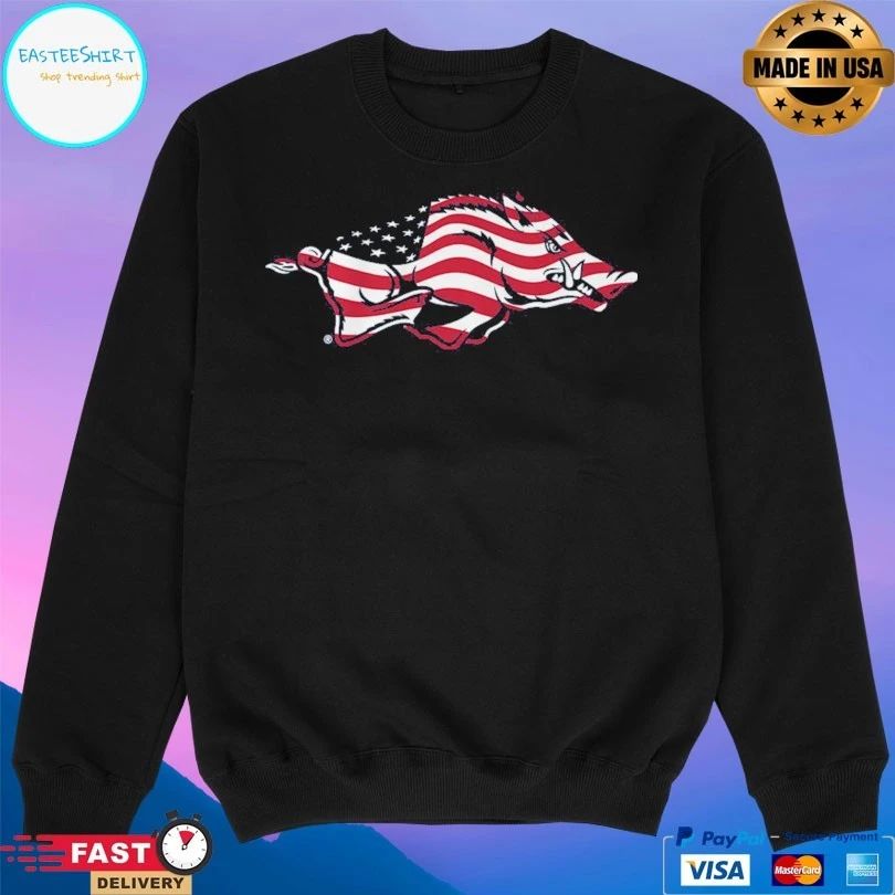 Arkansas Razorbacks Patriotic Marks Primary Logo T-shirts