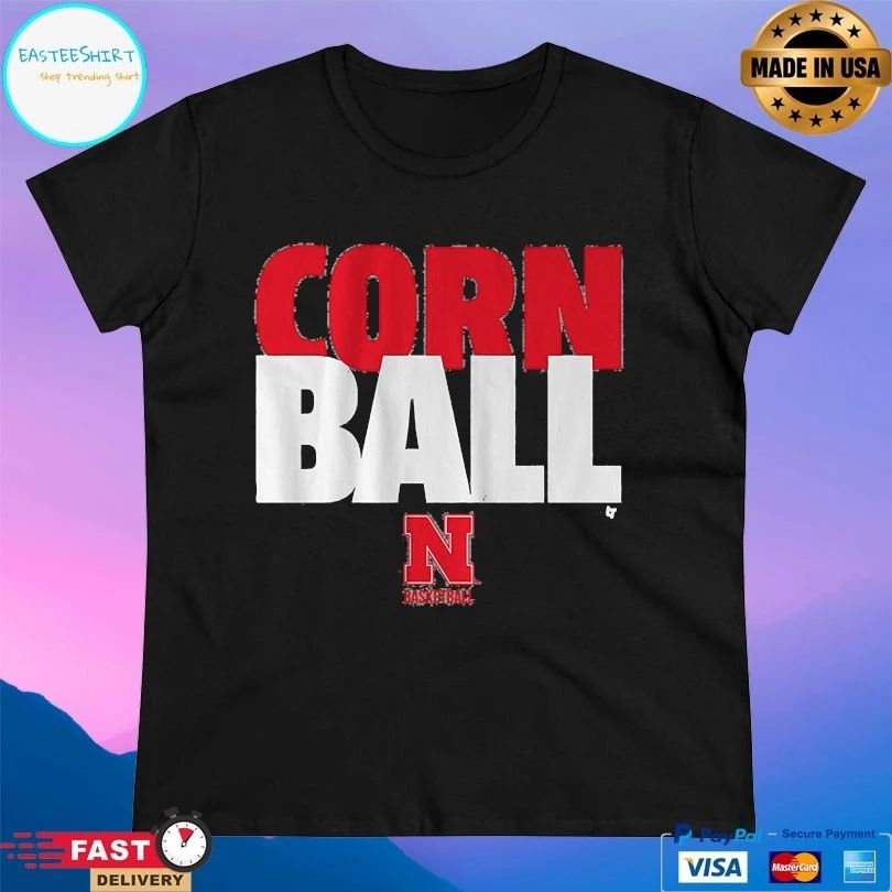 Nebraska Cornhuskers Men’s Basketball Corn Ball T-shirt