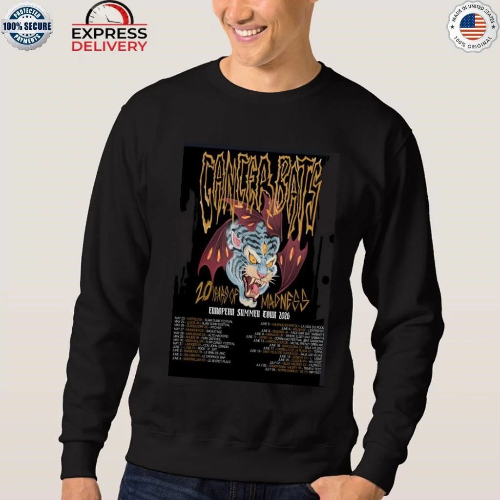 Cancer Bats Summer Tour EU 2026 Shirt
