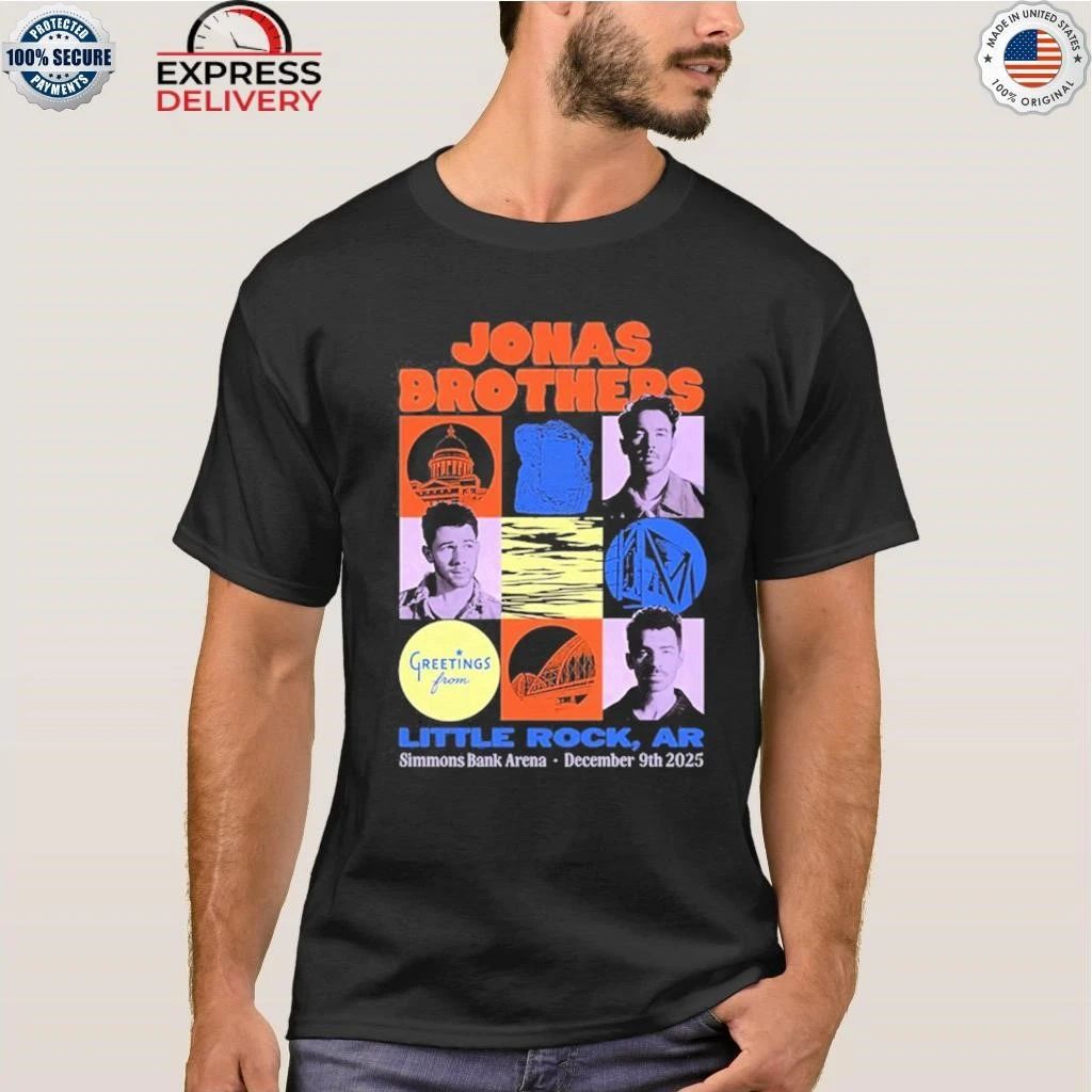 Jonas Brothers Simmons Bank Arena Little Rock, AR Dec 9 2025 Tour Shirt