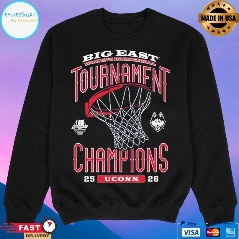 UConn Big East Women’s Basketball Tournament Champions 25-26 T-shirts