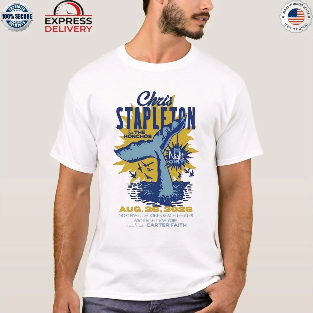 Chris Stapleton Jones Beach Theater 2026 Tour Wantagh NY August 26th Shirt