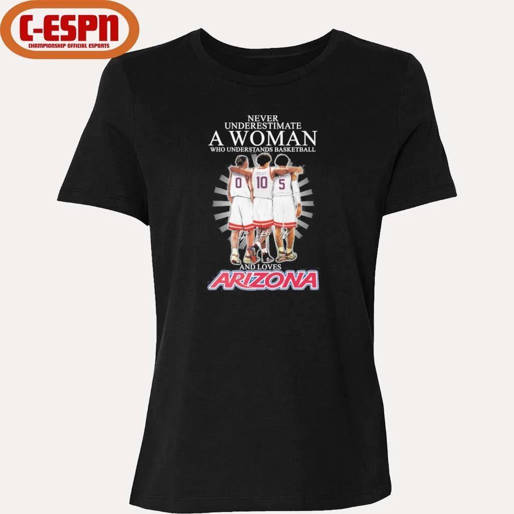 Never Underestimate A Woman Who Understands Basketball And Loves Arizona Wildcats 2026 Shirt