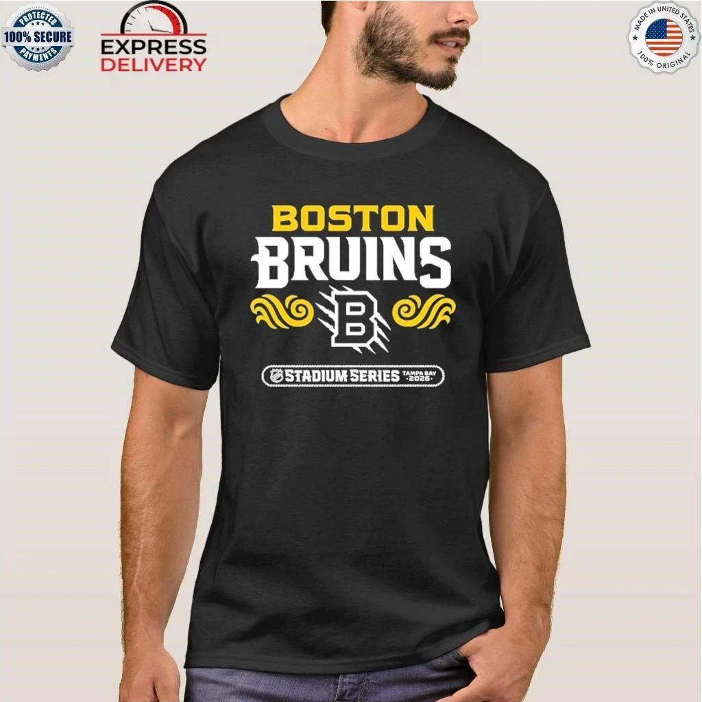 Boston Bruins Levelwear 2026 NHL Stadium Series Richmond Stacked Shirt