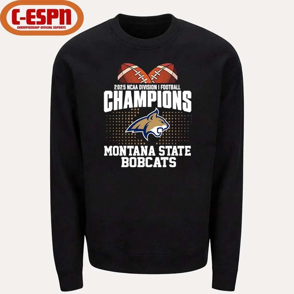 Montana State Football 2025 NCAA DI FCS National Champions T-Shirt