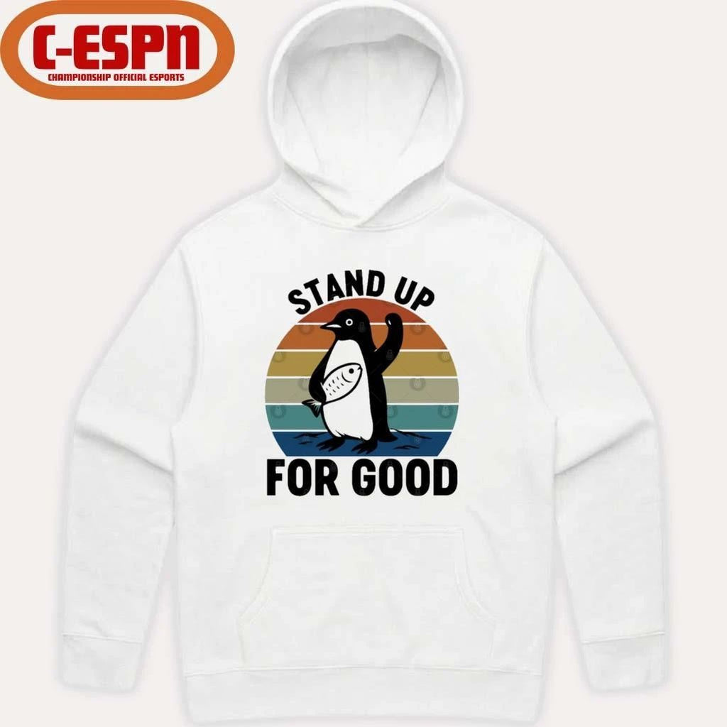 Stand Up For Good Anti ICE Resist Penguin Protest Anti-Trump T-Shirt