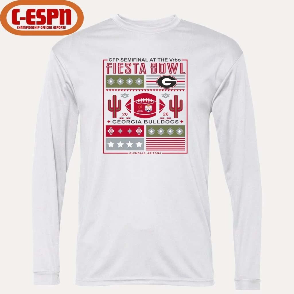 CFP Semifinal Vrbo Fiesta Bowl 2026 Georgia Bulldogs Retro Shirt