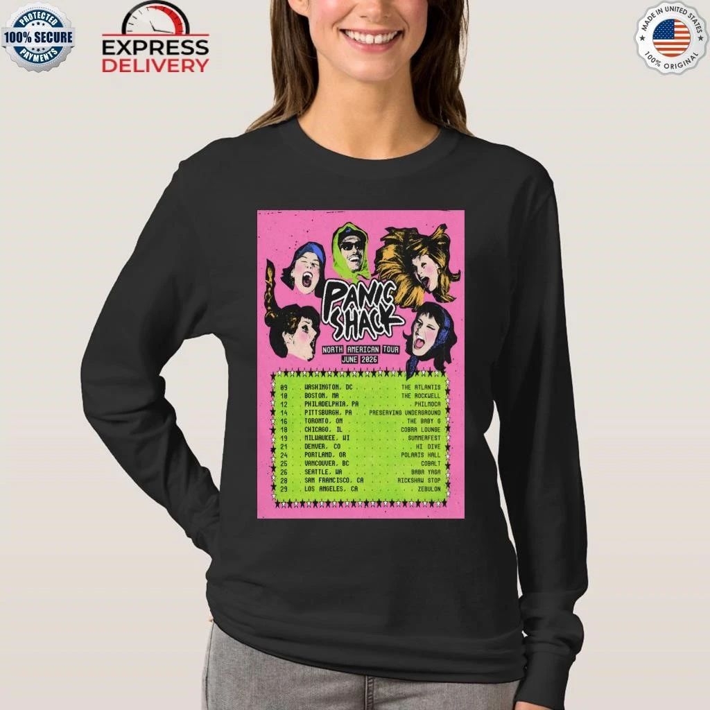 Panic Shack North American Tour June 2026 Shirt