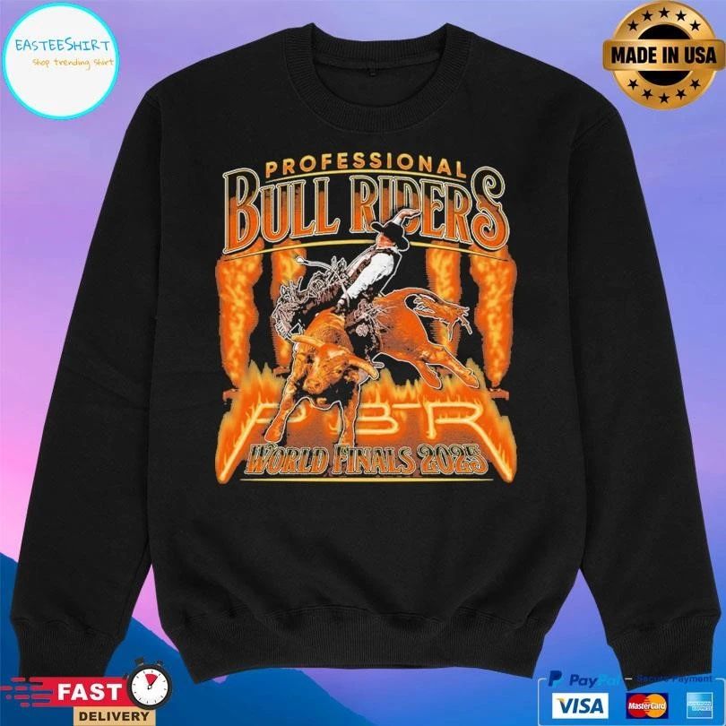 Professional Bull Riders World Finals 2025 Fire And Flames T-shirts