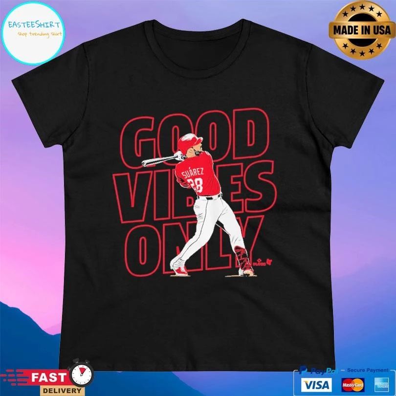 Eugenio Suarez Cincinnati Reds Good Vibes Only Cincinnati T-shirts