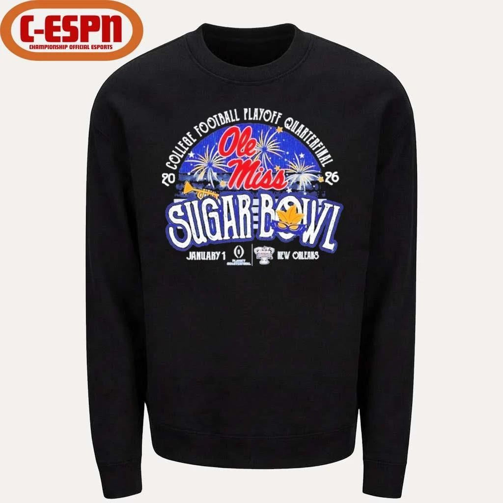 Ole Miss Sugar Bowl Powder Fireworks Shirt