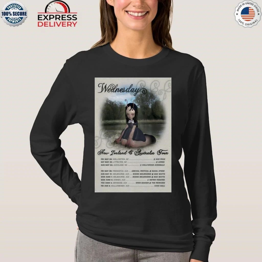 Wednesday NZ And AUS Tour 2026 Shirt