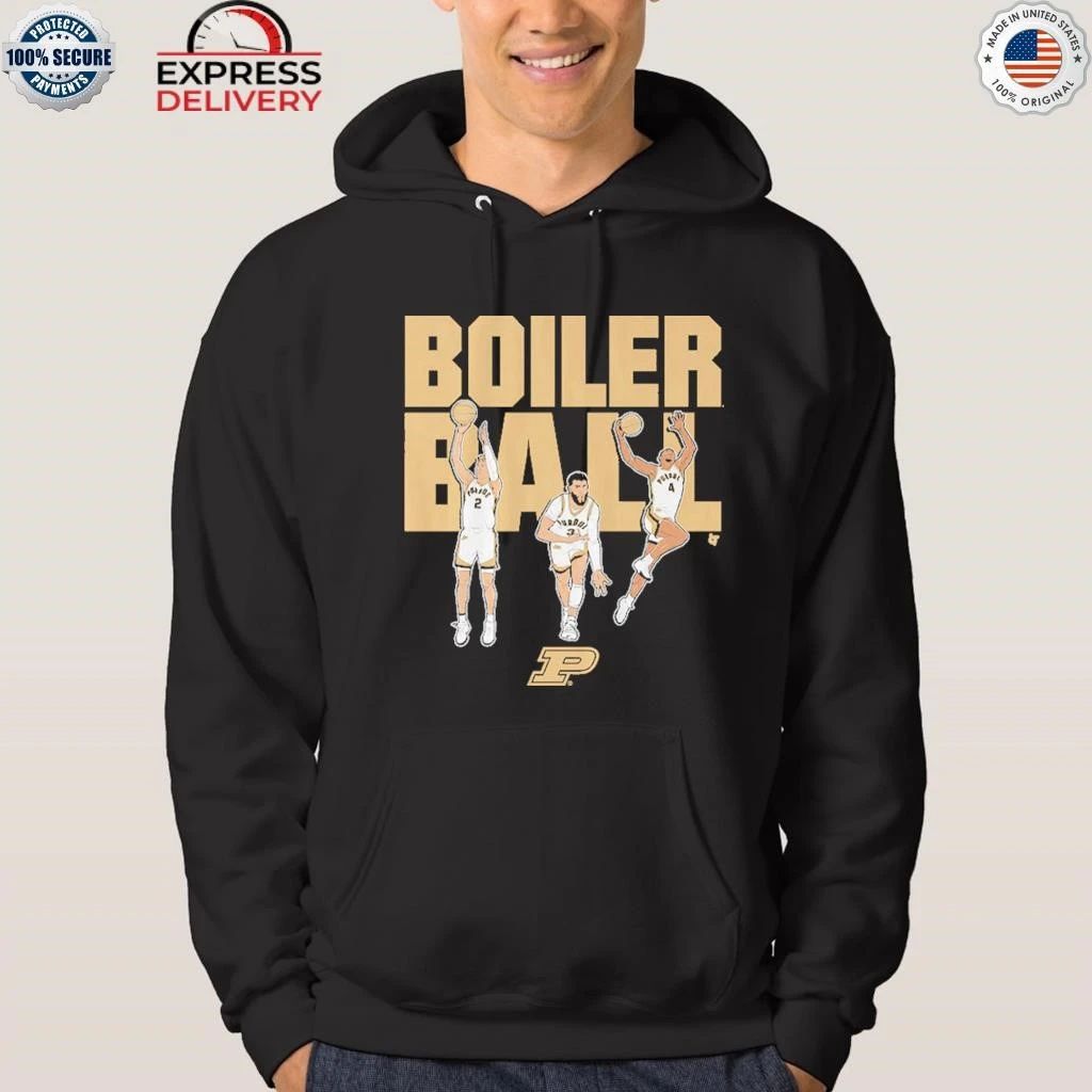 Purdue Basketball Braden Smith, Fletcher Loyer, & Trey Kaufman-Renn Boiler Ball Shirt