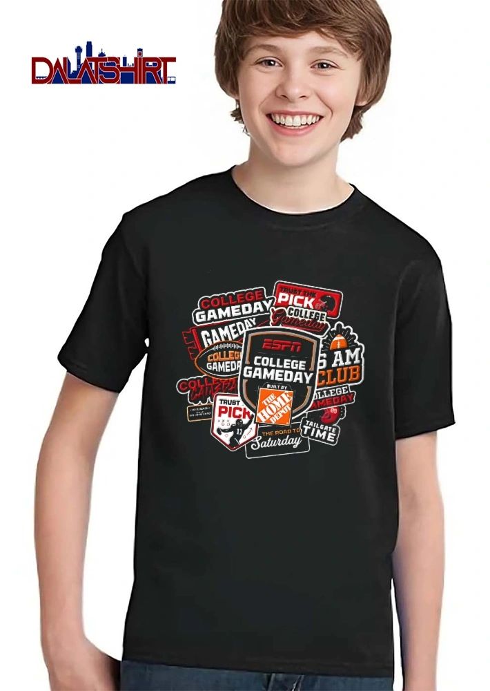 Espn NCAA Trust The Pick 6 Am Club Built By Home Depot Tailgate Time Road To Saturday Collage Football Stickers shirt