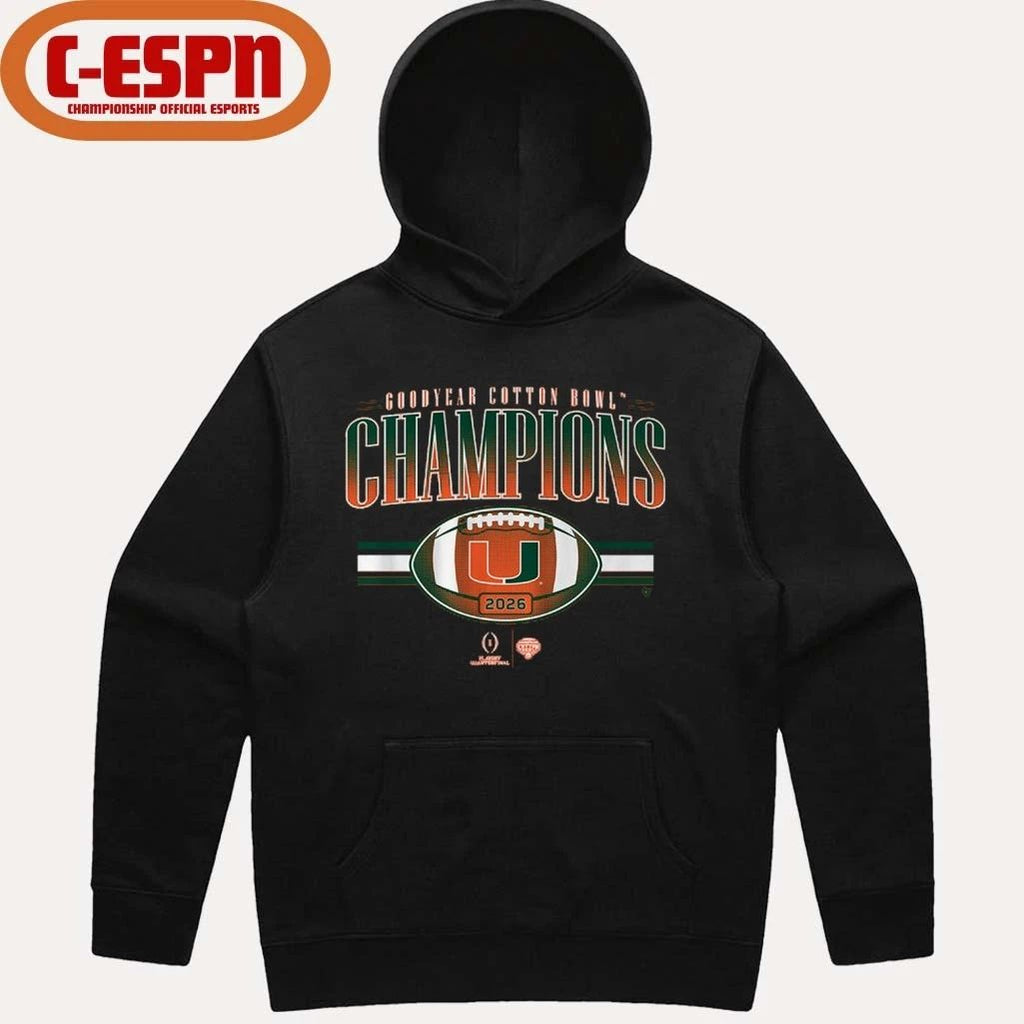 Miami Football CFP Cotton Bowl Champions Shirt