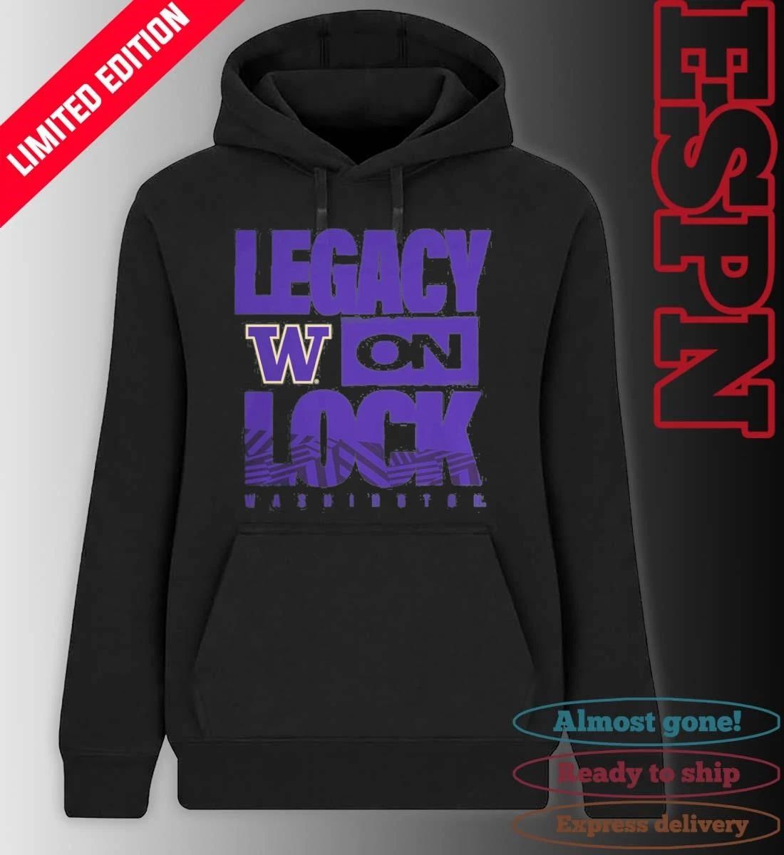 Washington Huskies 2026 Legacy On Lock March Madness Shirt